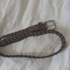 Janie and Jack Dark Brown Braided Belt
